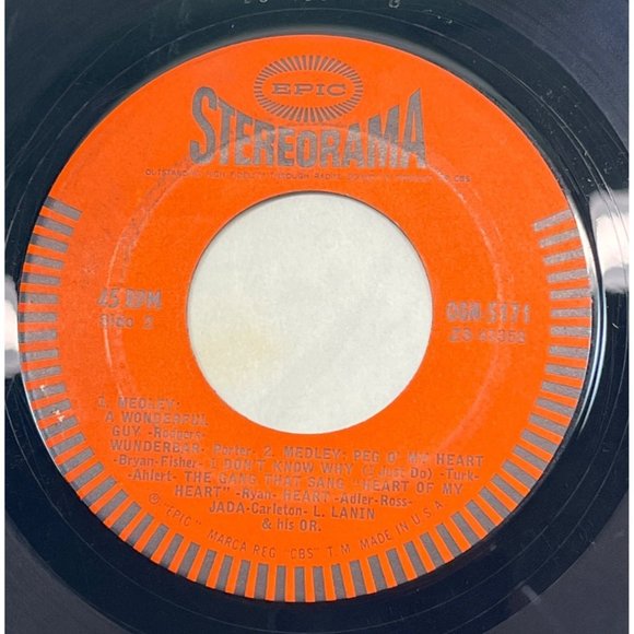 Lester Lanin and His Orchestra EP 45 Over the Rainbow Medley Epic Stereorama - Picture 2 of 4